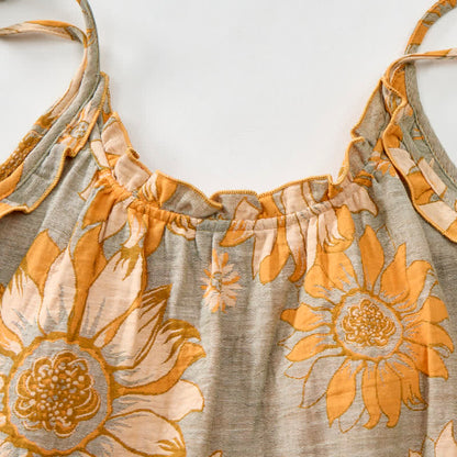 Sunflower Bloom Tie Strap Cami Loungewear Set - image 4