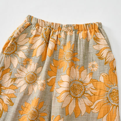 Sunflower Bloom Tie Strap Cami Loungewear Set - image 3