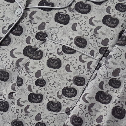 Spooky Night Pumpkin Ghost Cotton Sleepwear Set - image 10