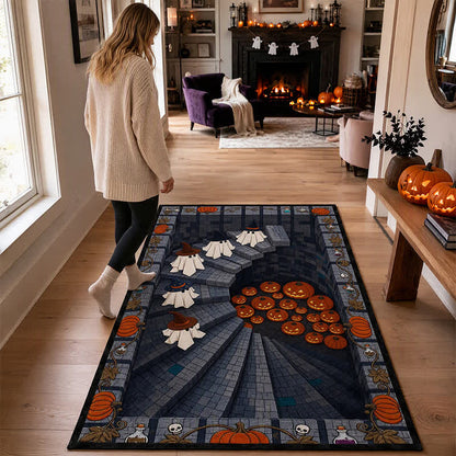 3D Ghost Staircase Optical Illusion Area Rug - image 3