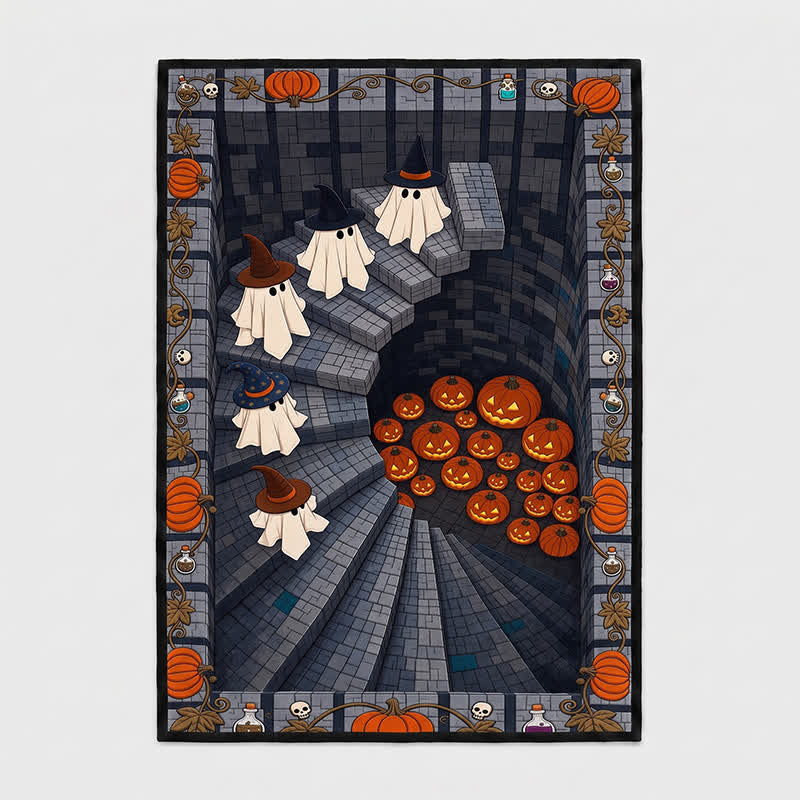 3D Ghost Staircase Optical Illusion Area Rug - image 4