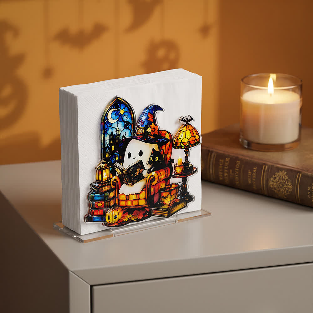 Halloween Cute Ghost Acrylic Napkin Holder - image 11