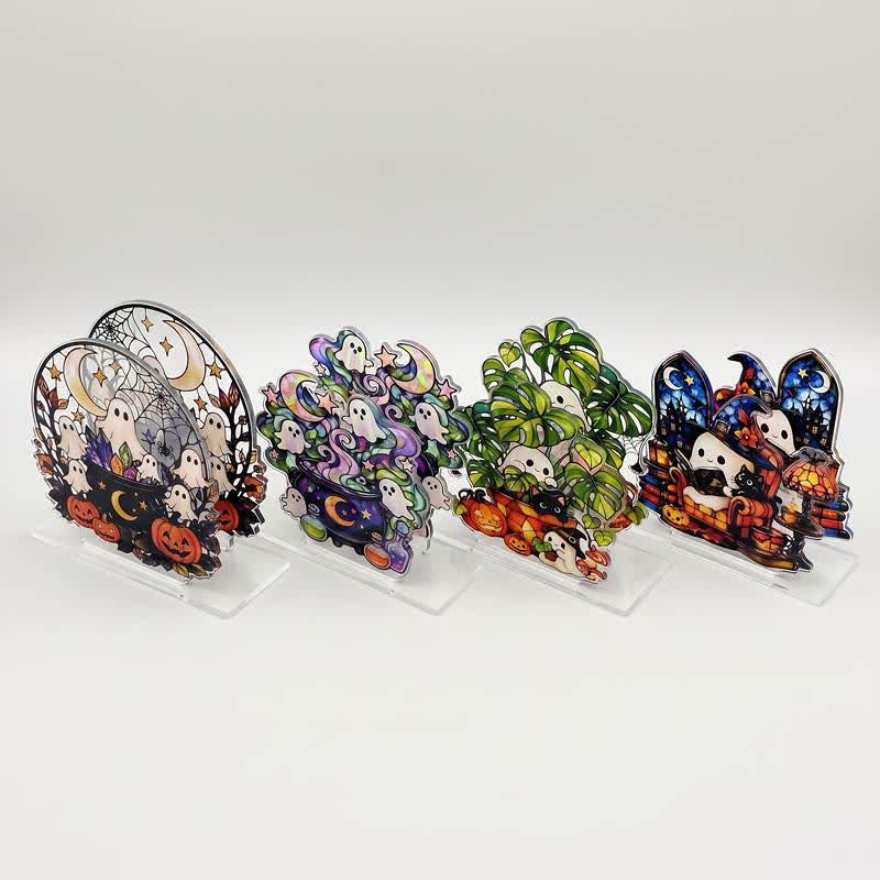 Halloween Cute Ghost Acrylic Napkin Holder - Set 4 Patterns - 4PCS - image 18