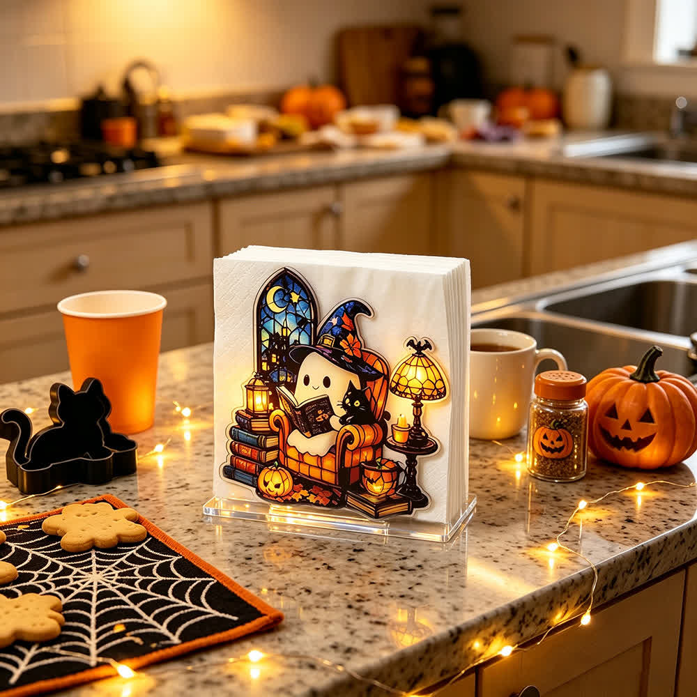 Halloween Cute Ghost Acrylic Napkin Holder - image 16