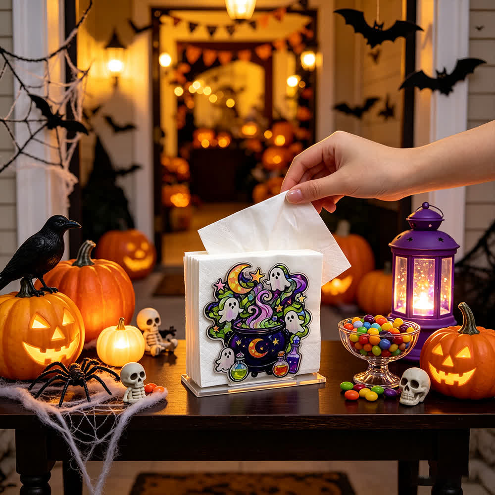 Halloween Cute Ghost Acrylic Napkin Holder - image 4