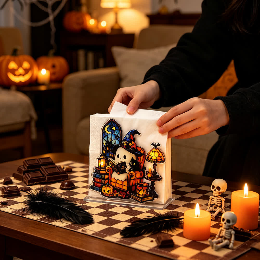 Halloween Cute Ghost Acrylic Napkin Holder - image 13