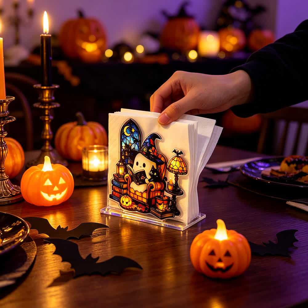Halloween Cute Ghost Acrylic Napkin Holder - image 14