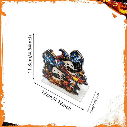 Halloween Cute Ghost Acrylic Napkin Holder - Reading Ghost - 4PCS - image 17