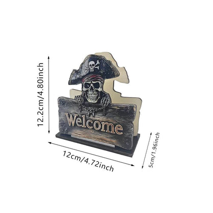 Cute Grim Reaper & Pirate Skeleton Vertical Tissue Stand - image 5