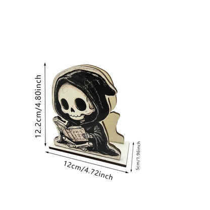 Cute Grim Reaper & Pirate Skeleton Vertical Tissue Stand - image 7