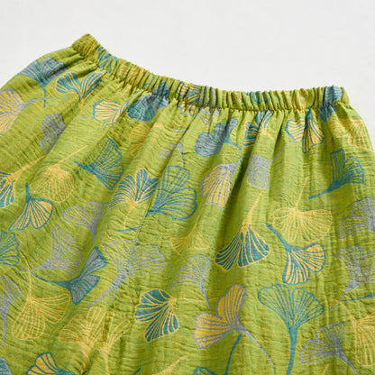 Nature‑Inspired Ginkgo Leaf Cotton Loungewear Set - image 9