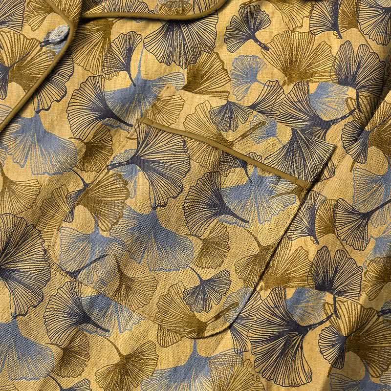 Ginkgo Leaf Notch Collar Pajama Set - image 3