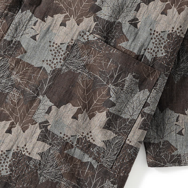 Maple Leaf Cotton Kimono Pajama Set - image 52