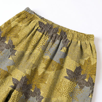Fall Maple Leaf Cotton Loungewear Set - image 18