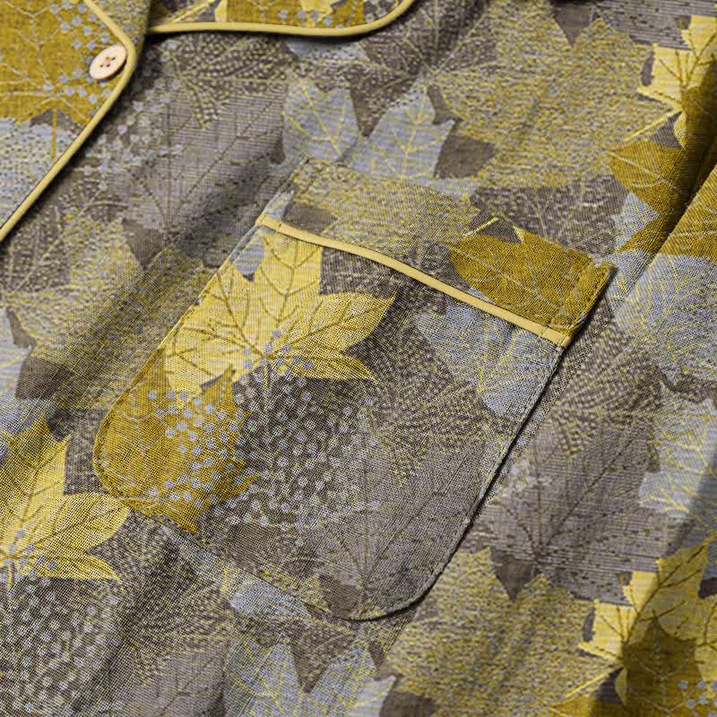 Fall Maple Leaf Cotton Loungewear Set - image 24