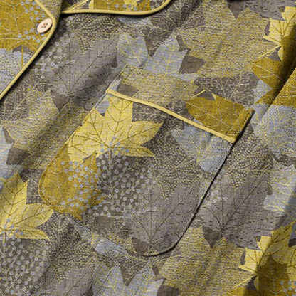 Fall Maple Leaf Cotton Loungewear Set - image 24