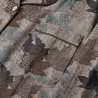 Fall Maple Leaf Cotton Loungewear Set - image 52
