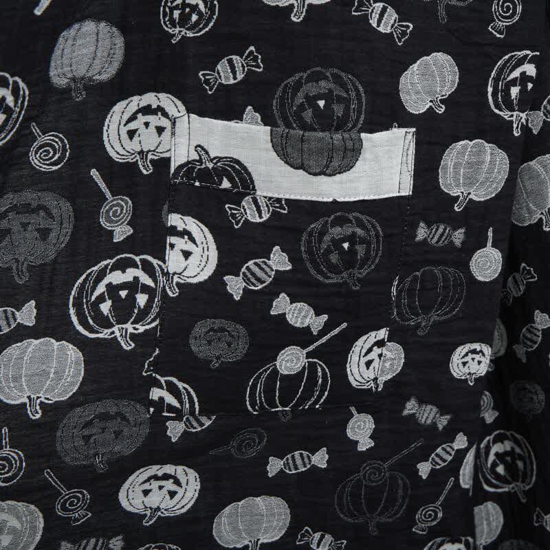 Halloween Pumpkin Candy Cotton Kimono Robe - image 6