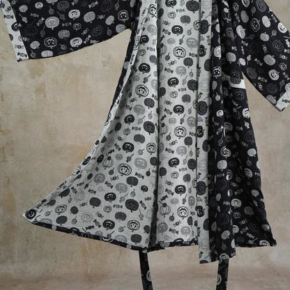 Halloween Pumpkin Candy Cotton Kimono Robe - image 5