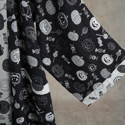 Halloween Pumpkin Candy Cotton Kimono Robe - image 4