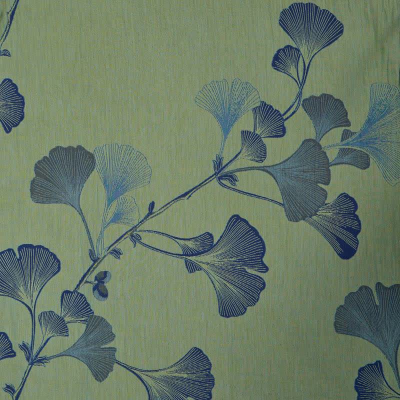 Retro Ginkgo Leaf Cotton Kimono Robe - image 22