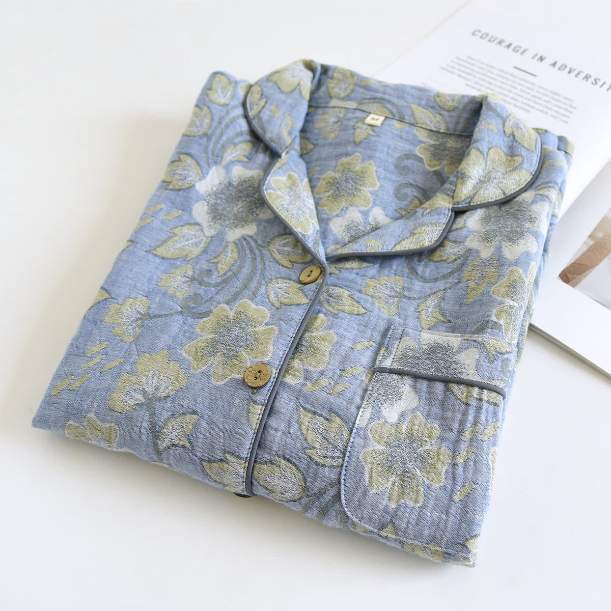 Breezy Floral Cotton Gauze Loungewear Set - image 2