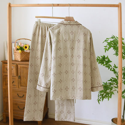 Heritage Cotton Gauze Check Pajama Set - image 2
