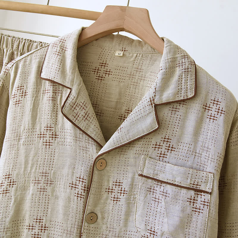 Heritage Cotton Gauze Check Pajama Set - image 3