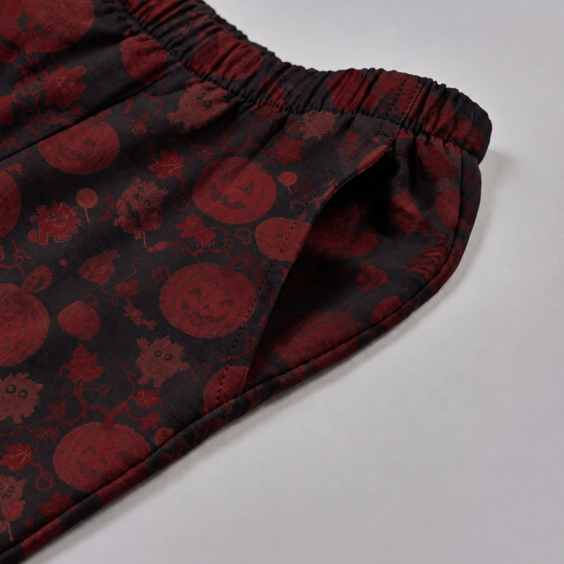 Red Pumpkin Monster Cotton Loungewear Set - image 15