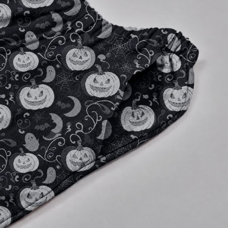 Spooky Night Pumpkin Ghost Cotton Sleepwear Set - image 5