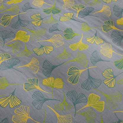 Vintage Green Ginkgo Leaf Cotton Reversible Bedding Set - image 27