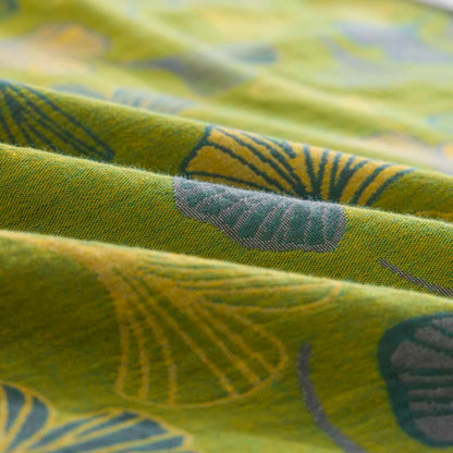 Vintage Green Ginkgo Leaf Cotton Reversible Bedding Set - image 11