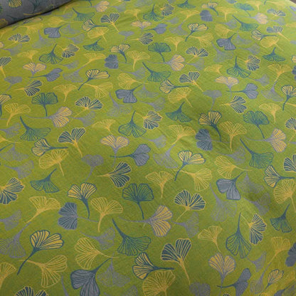 Vintage Green Ginkgo Leaf Cotton Reversible Bedding Set - image 15