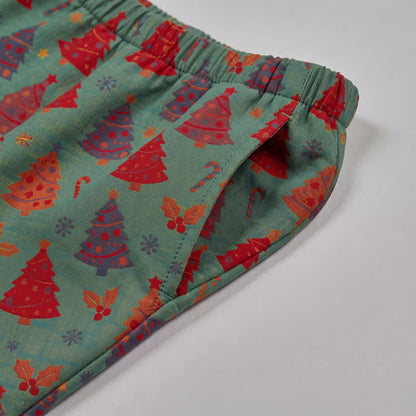 Christmas Tree Cotton Gauze Loungewear Set - image 13