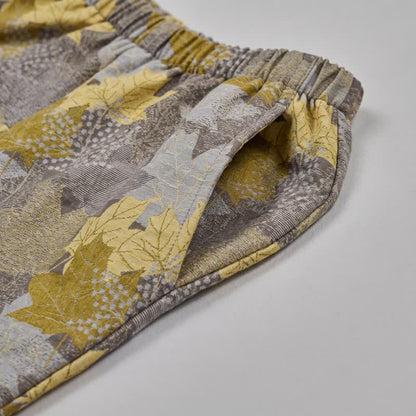 Fall Maple Leaf Cotton Loungewear Set - image 26