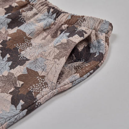 Fall Maple Leaf Cotton Loungewear Set - image 54