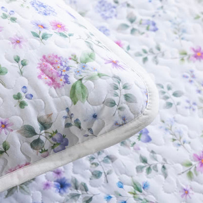 Watercolor Wildflower Cotton Quilt Set - image 6