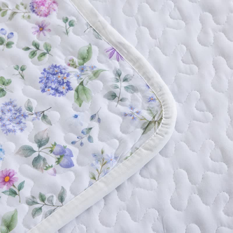 Watercolor Wildflower Cotton Quilt Set - image 5