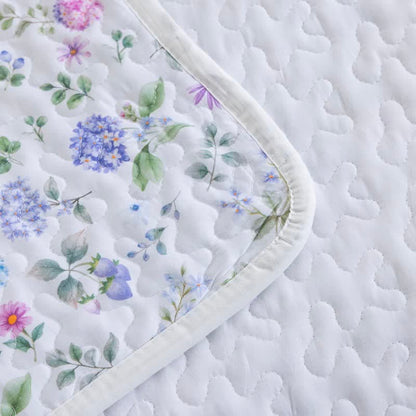 Watercolor Wildflower Cotton Quilt Set - image 5