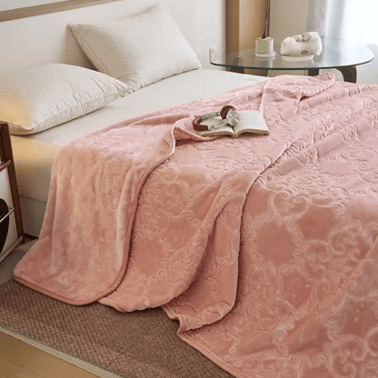 Multi-color Luxury Raschel Fleece Blanket - image 7