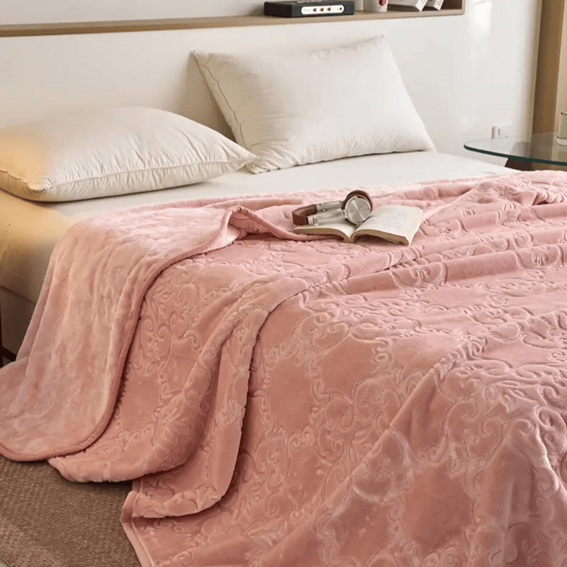Multi-color Luxury Raschel Fleece Blanket - image 6