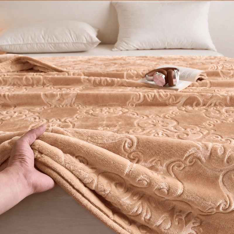 Multi-color Luxury Raschel Fleece Blanket - image 14