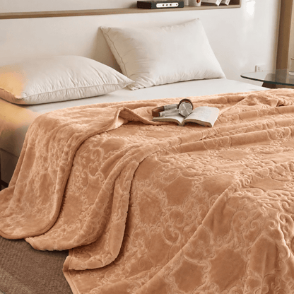 Multi-color Luxury Raschel Fleece Blanket - image 13