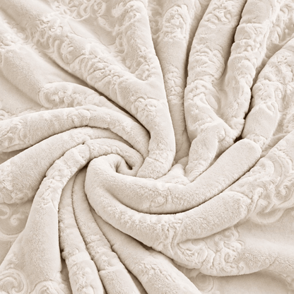 Multi-color Luxury Raschel Fleece Blanket - image 29