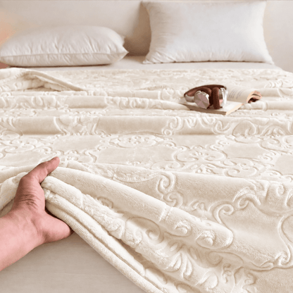 Multi-color Luxury Raschel Fleece Blanket - image 28