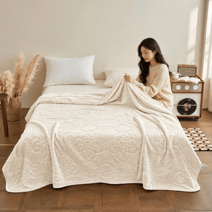 Multi-color Luxury Raschel Fleece Blanket - image 27