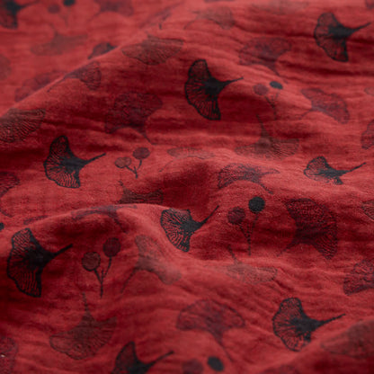 Ginkgo Leaf Oriental Tassel Cotton Pajamas - image 11