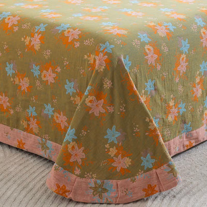 Crabapple Blossom Cotton Duvet Cover Bedding Set - image 4