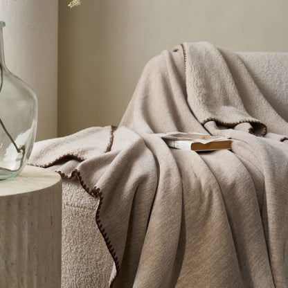 Minimalist Dual-Sided Sherpa Fleece Throw Blanket - image 9