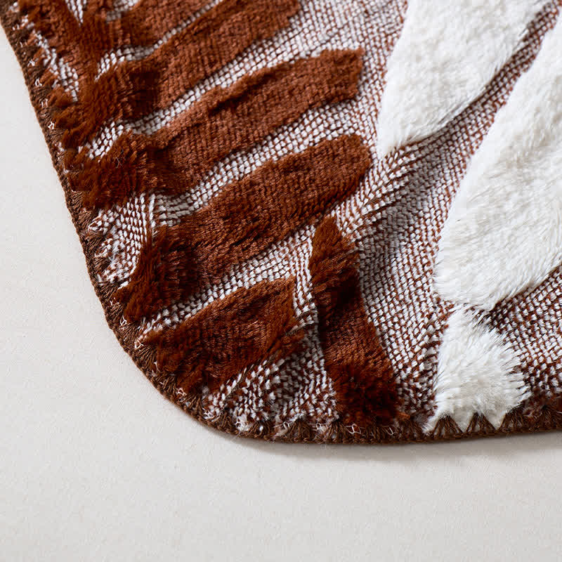 Modern Botanical Fleece Throw Blanket - image 36
